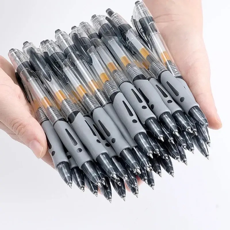 Gel Ink Pen Set - 13/30 個格納式ゲルペンセット黒/赤/青インクボールペン書き込み用リフィルオフィスアクセサリー学用品文具
