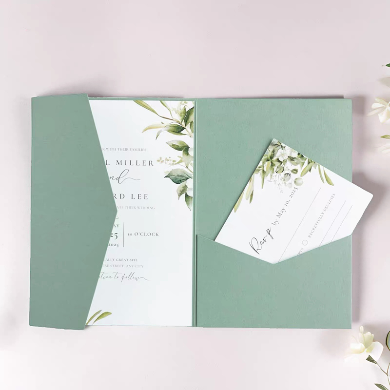 Stationery Supply Business - 30 個 18 × 13 センチメートル緑の封筒結婚式の招待状中小企業高級