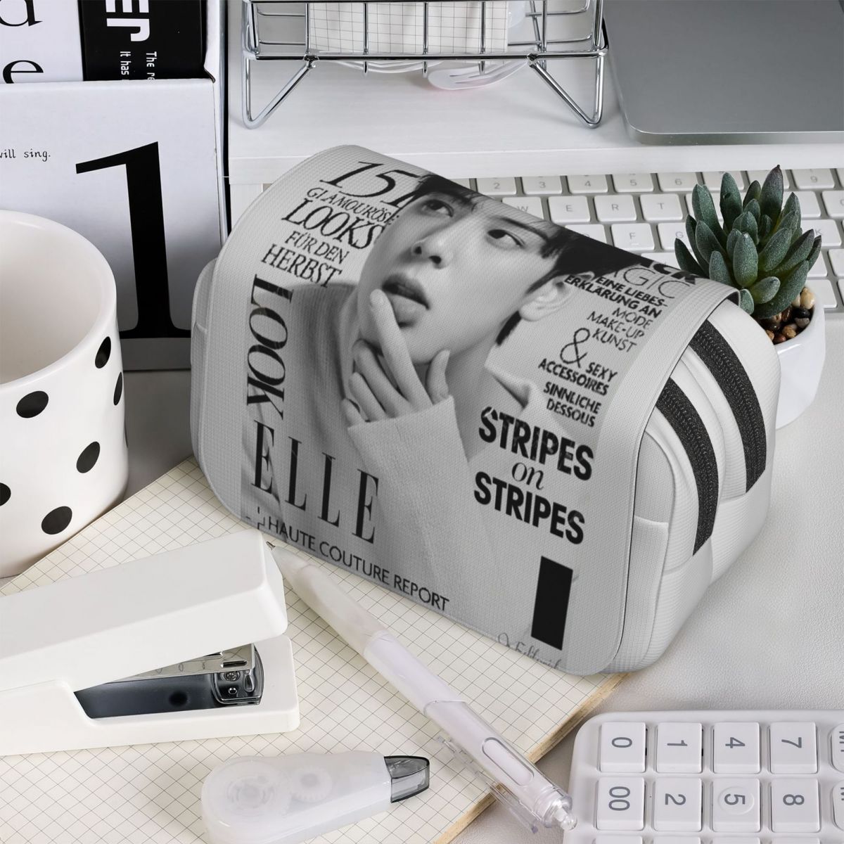 Stationery And Office Supply Chain - Cha EunWoo Kpop Astro ペンケース 子供用ギフト