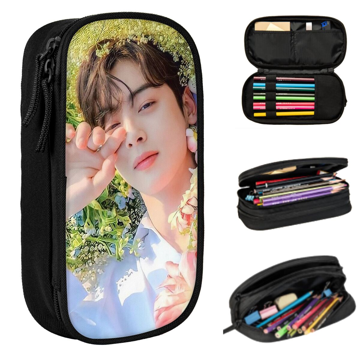Stationery And Office Supply Chain - Cha EunWoo Kpop Astro ペンケース 男の子