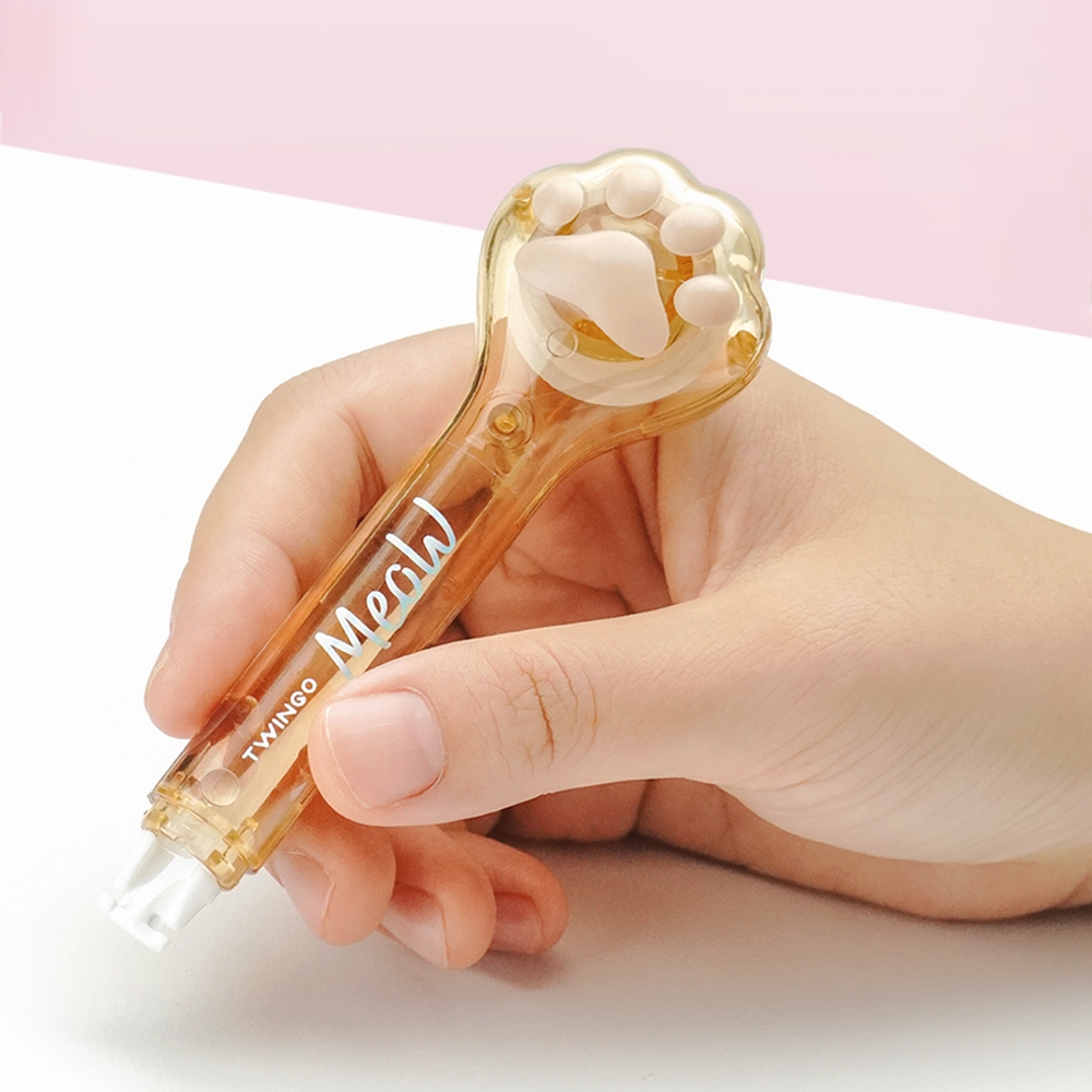 猫の足の修正テープ、ポータブルサイズ、6m x 5mm、オフ - Correction Tape Roller のレビューと価格