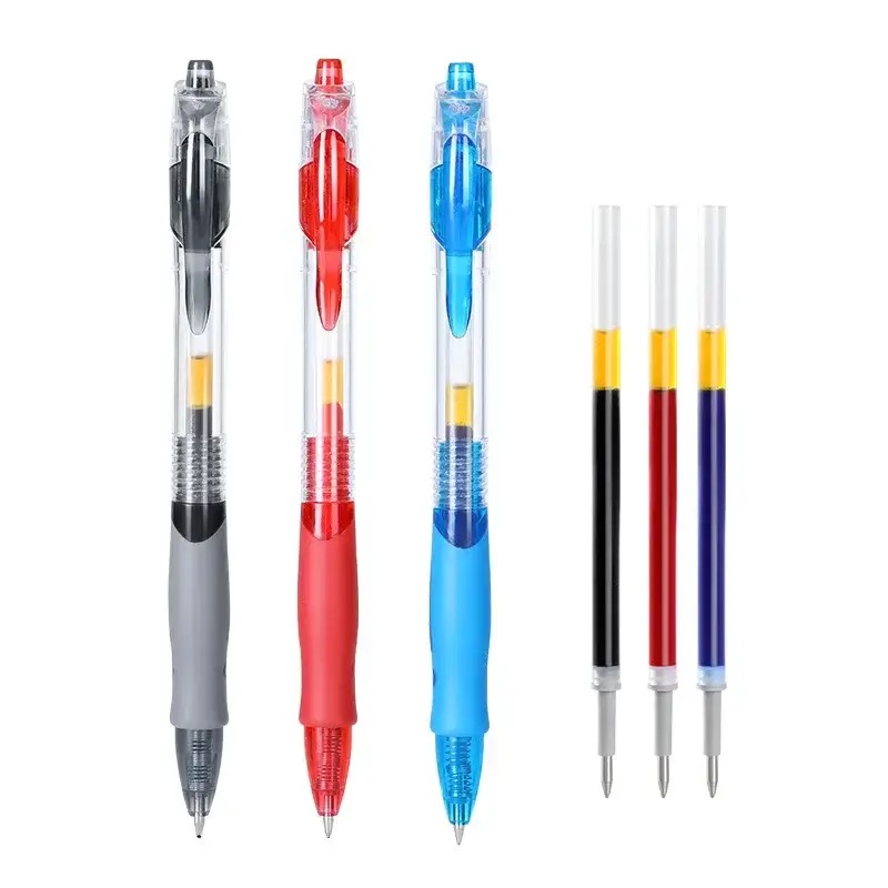 13/30 個格納式ゲルペンセット黒/赤/青インクボールペン - Gel Ink Pen Set のレビューと価格