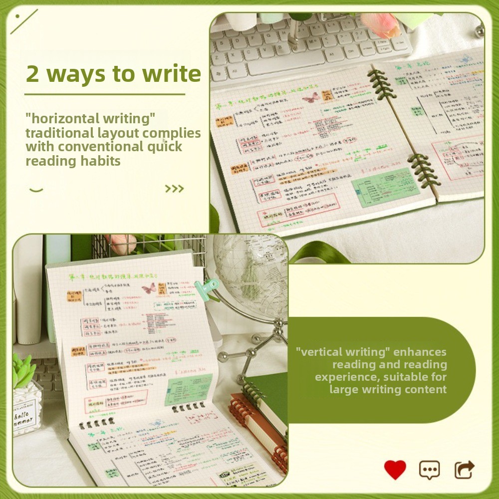 多機能 120 ページルーズリーフノートブックカラー取り外し - Graph Paper Pad のレビューと価格
