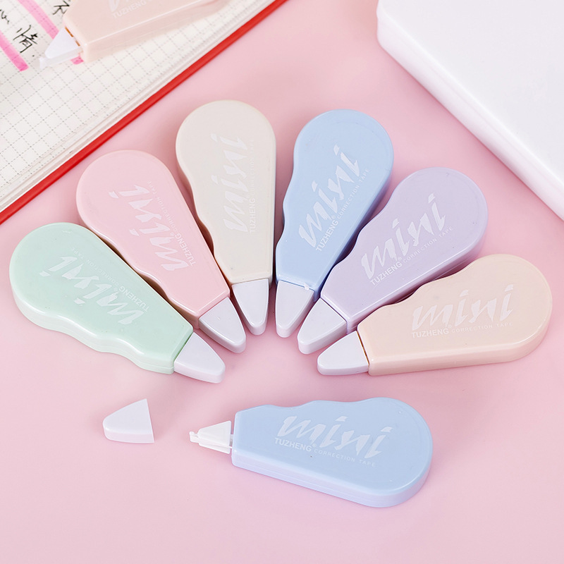 6個/セット かわいいマカロンカラー修正テープ、インスタント - Correction Tape Roller のレビューと価格