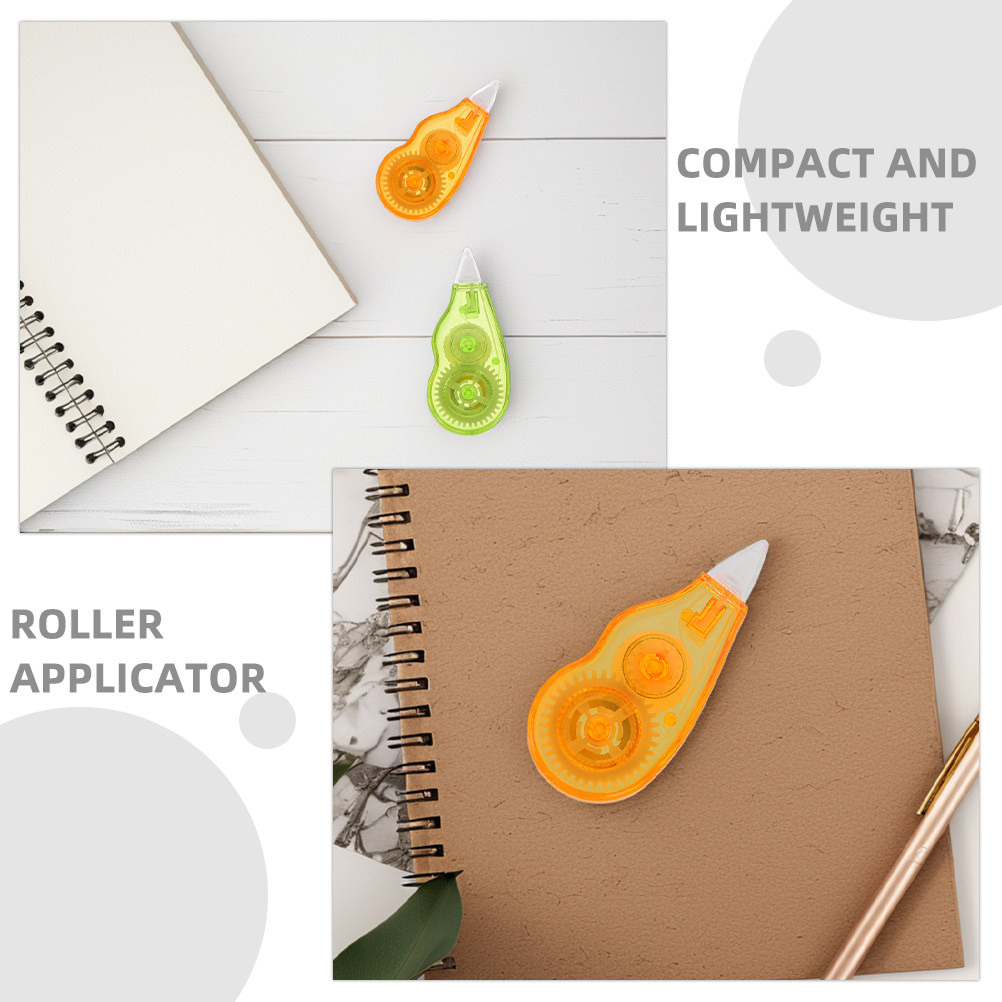 12個入り 学生用修正テープ カラフル ミニアプリケーター  - Correction Tape Roller のレビューと価格