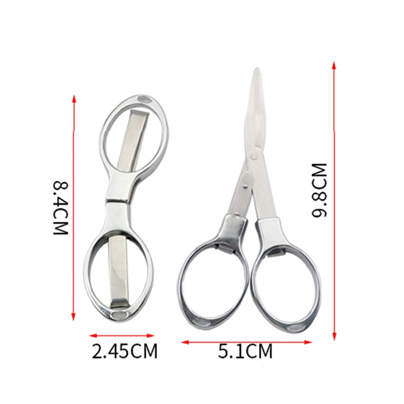 ミニ折りたたみはさみプラスチックハンドルポータブル刺繍裁縫は - Scissors Stainless Craft のレビューと価格