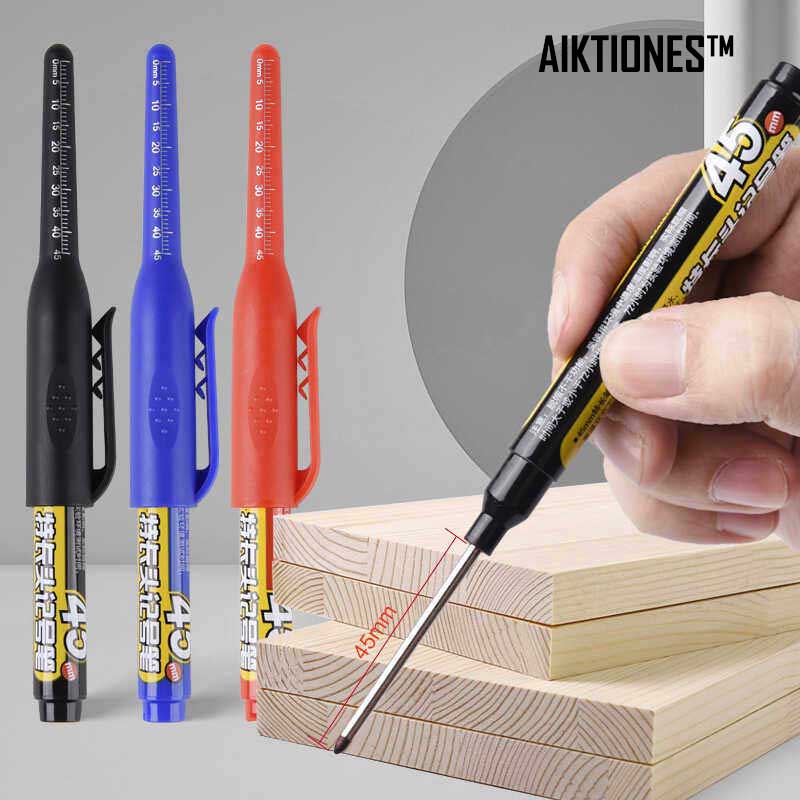 ディープホールロングニブヘッドマーカー 6本入り 防水油性ペ - Whiteboard Marker Set のレビューと価格