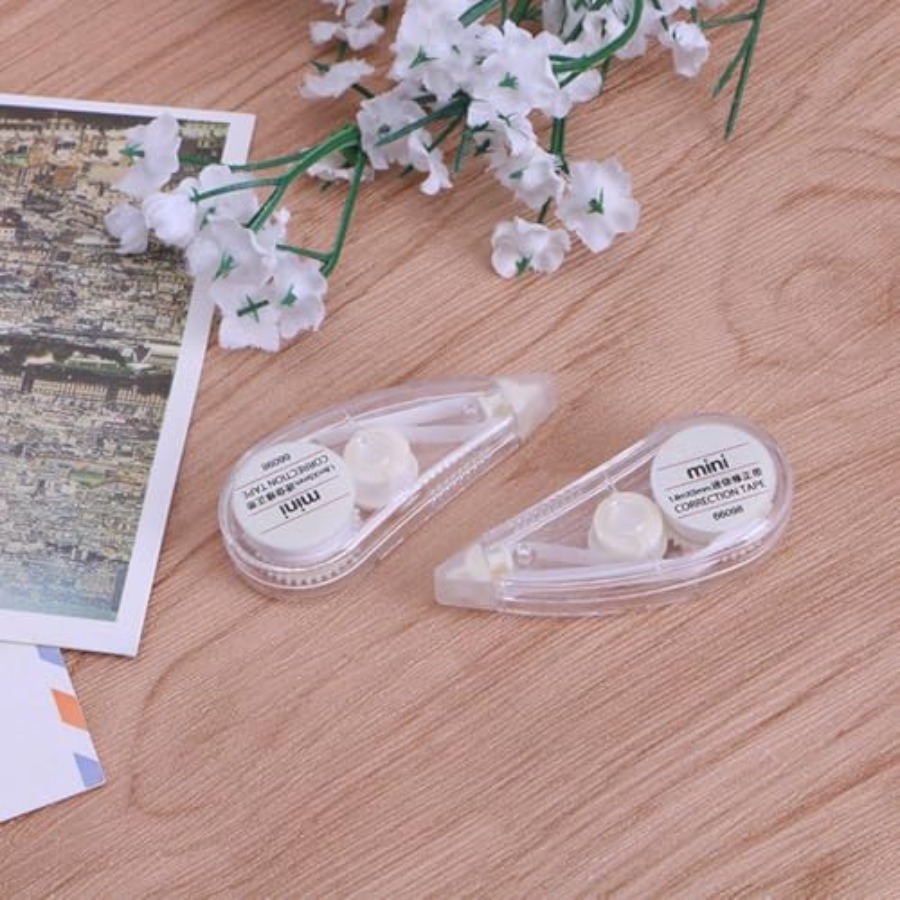 2個入り ホワイト キュート修正テープ ミニローラー ホワイ - Correction Tape Roller のレビューと価格