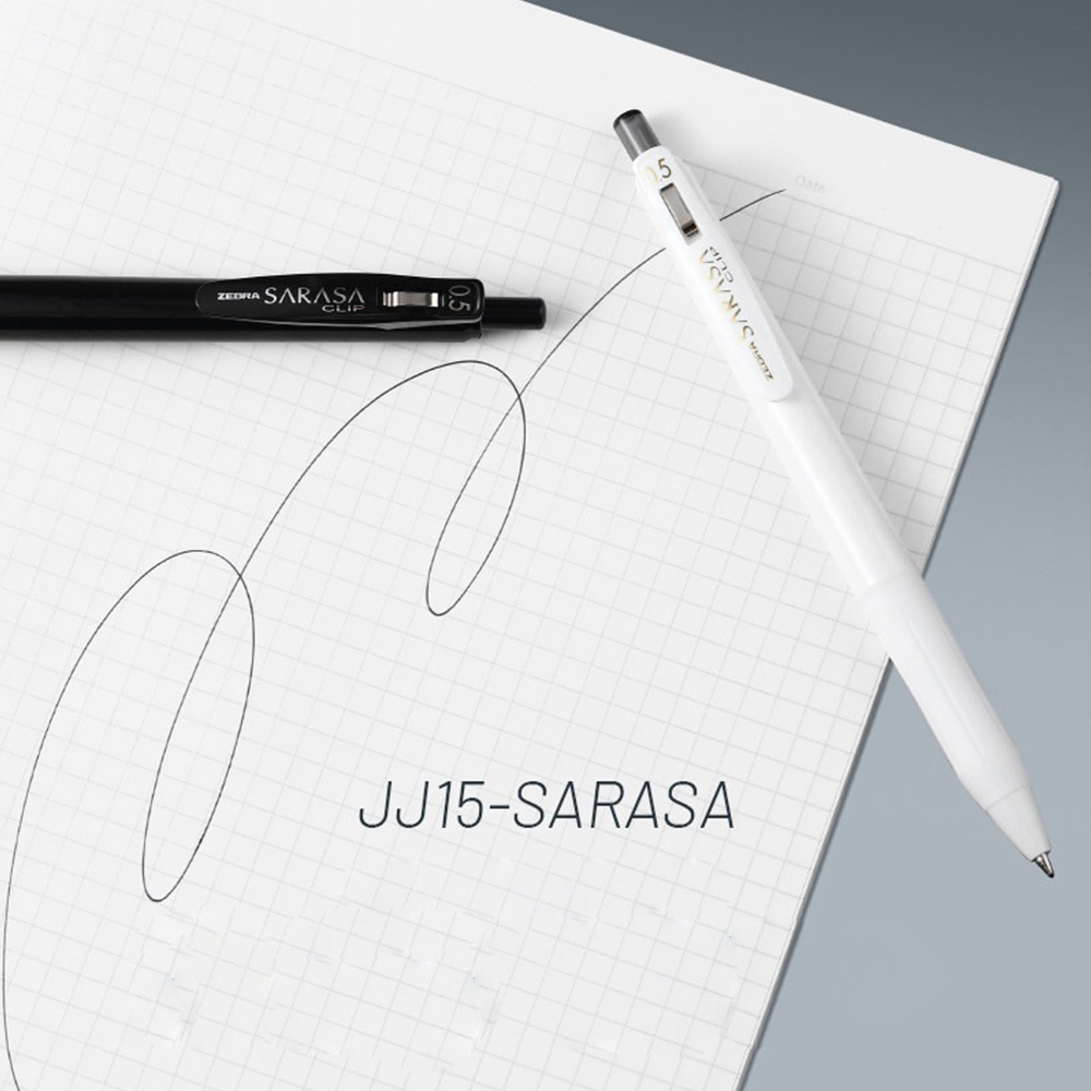 日本ゼブラ ゲルペン 限定版 JJ15 大容量 モノクロ/3 - Zebra Pen Sarasa のレビューと価格