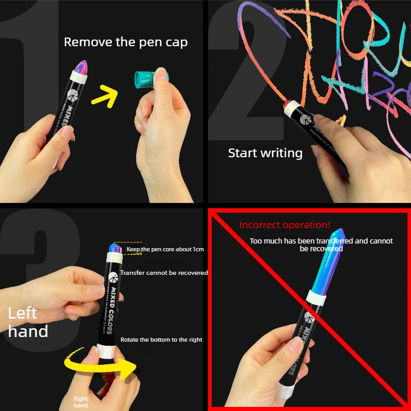 1 個混合固形油性防水ペイントマーカーペン虹色アートクラフト - Whiteboard Marker Set のレビューと価格