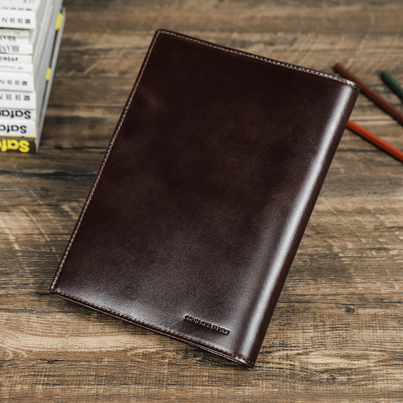 ペンホルダー付き本革a5ラップトップ、手作りノートブックカバ - Stationery Supply Business のレビューと価格