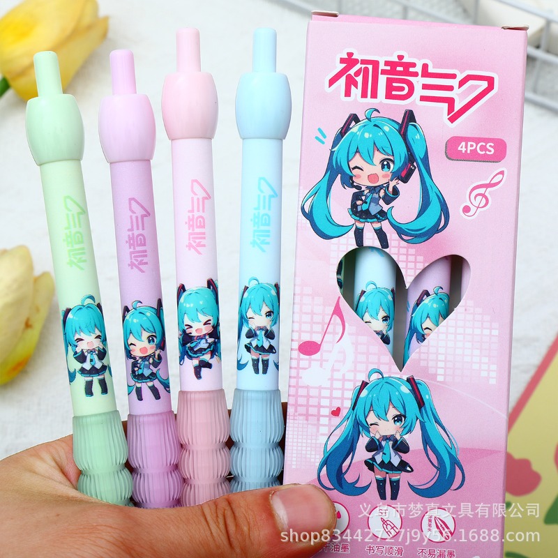 かわいい初音ミクゲルペンキュートアニメ漫画プリント速乾性イン - Gel Ink Pen Set のレビューと価格