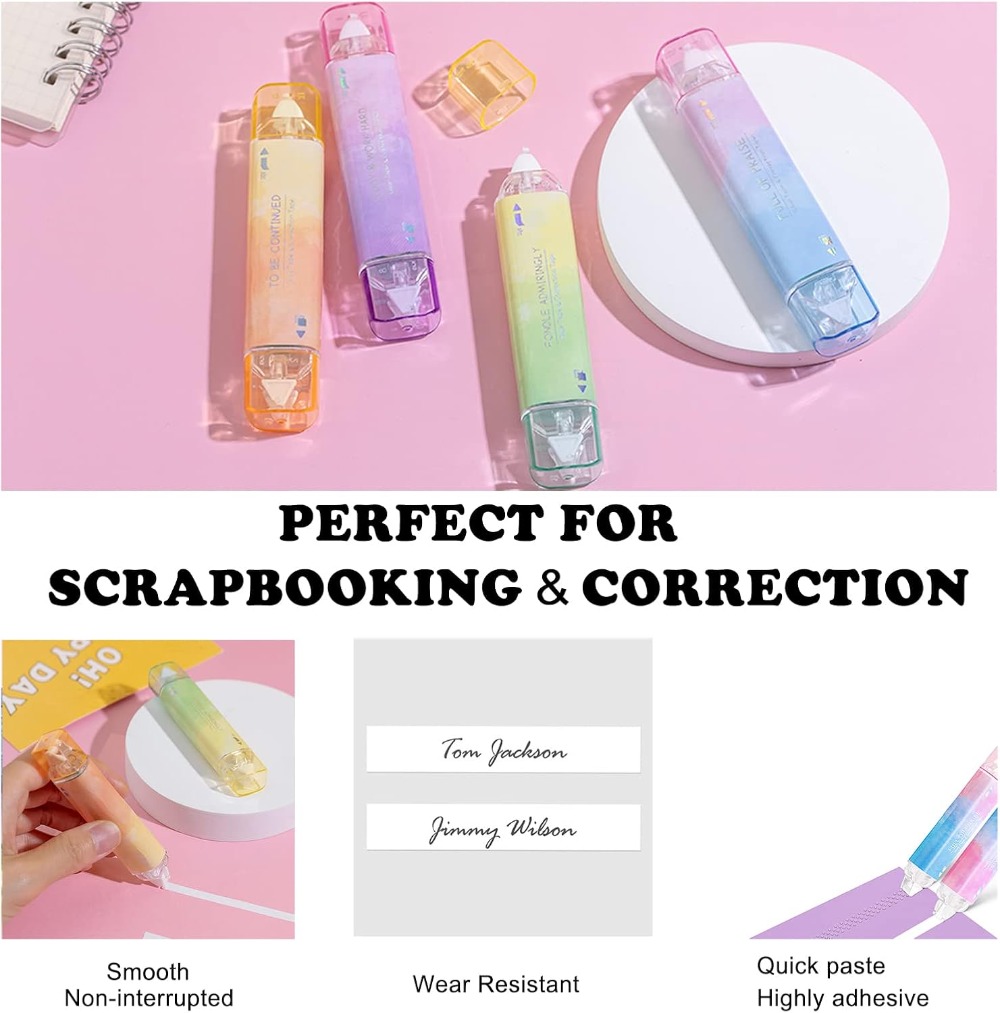 2 in 1修正テープと両面テープローラー |   速乾性日 - Correction Tape Roller のレビューと価格