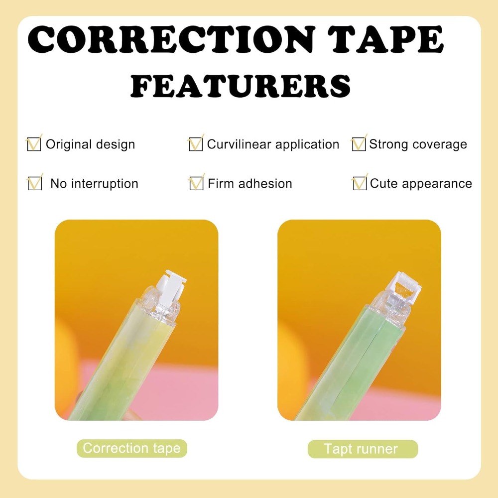2 in 1修正テープと両面テープローラー |   速乾性日 - Correction Tape Roller のレビューと価格