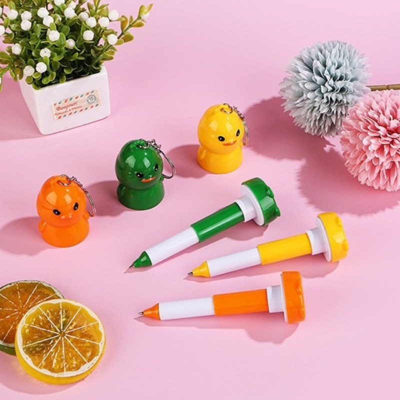 ランダムカラーのアヒル型格納式ブルーゲルペン6本パック、吊り - Stationery And Office Supply Chain のレビューと価格