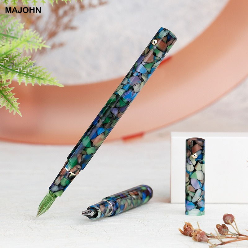 MAJOHN N8樹脂ガラスディップペンインクペン手作りペン - Stationery Supply Business のレビューと価格