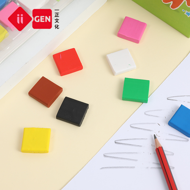 8ピース/ロット高品質キャンディーカラー混練消しゴムパテゴム - Rubber Eraser Kneaded のレビューと価格