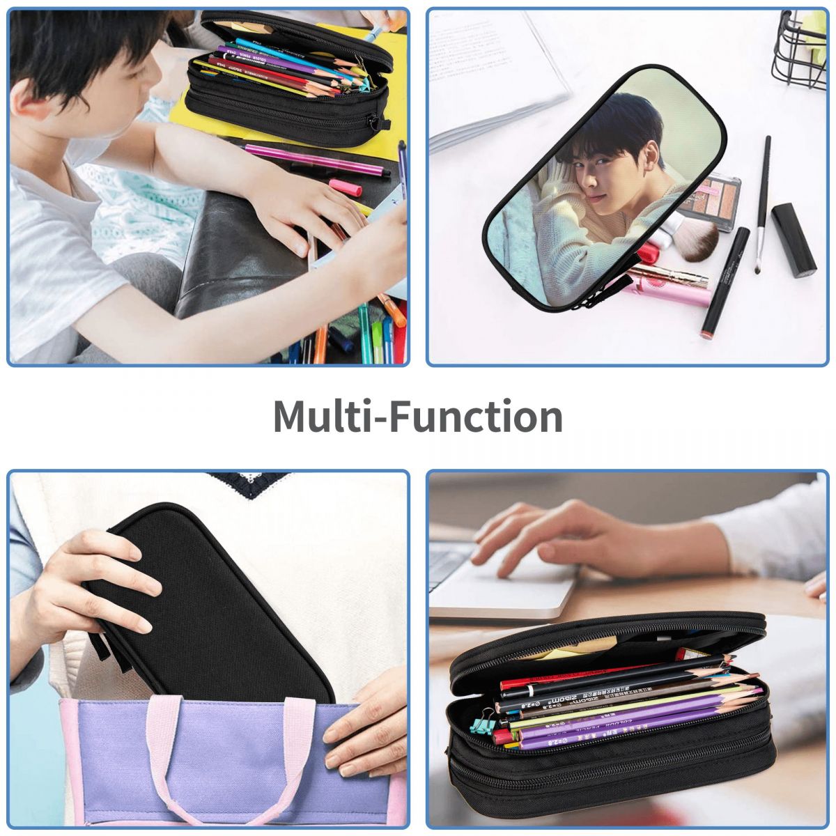 Cha EunWoo Kpop Astro ペンケース 学生 - Stationery And Office Supply Chain のレビューと価格
