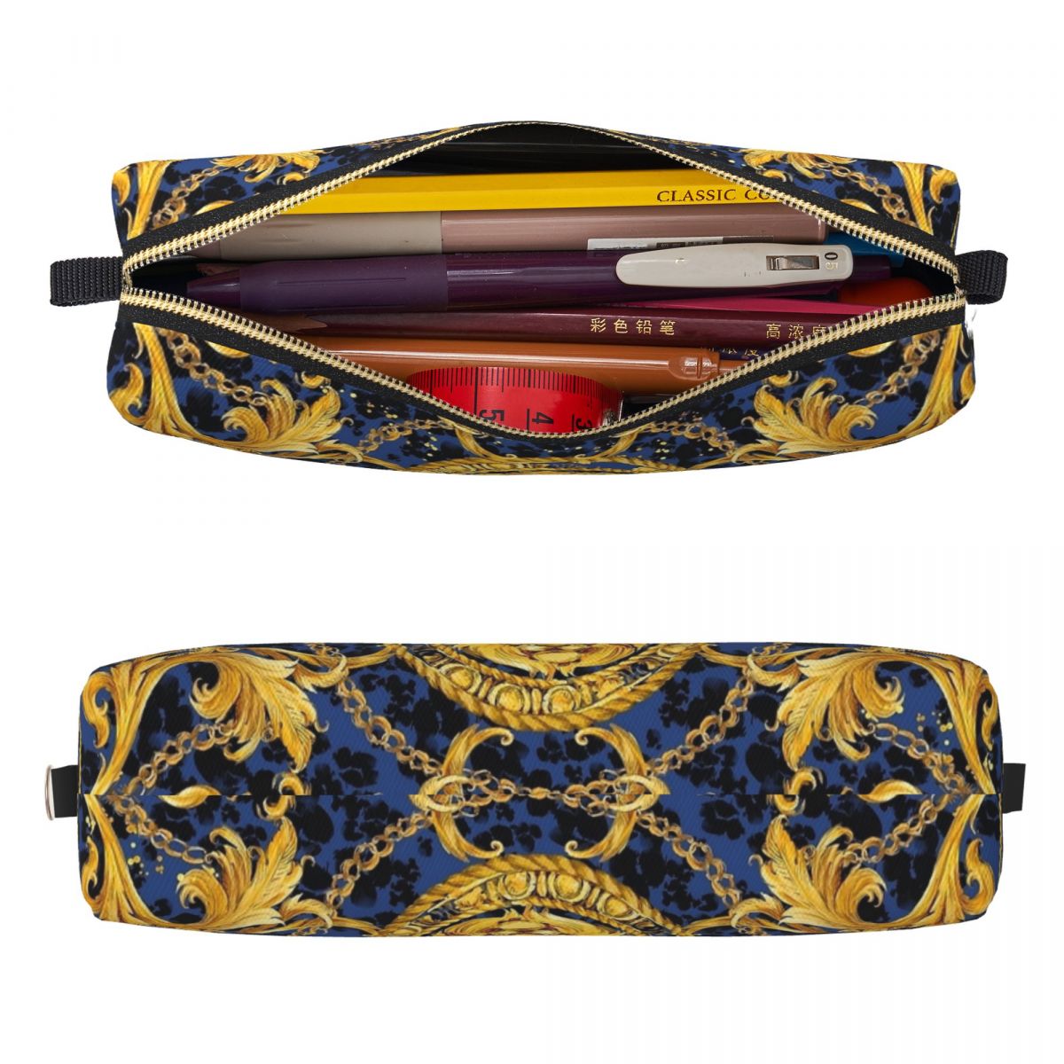 ゴールデンライオンダマスク飾り鉛筆ケースバロック鉛筆ポーチペ - Lion Stationery & Office Supply(Kunshan)Co.Ltd のレビューと価格
