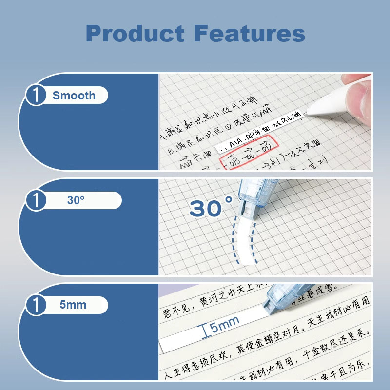 大容量詰め替えプレス修正テープセット、文房具学校事務用品、ペ - Correction Tape Roller のレビューと価格