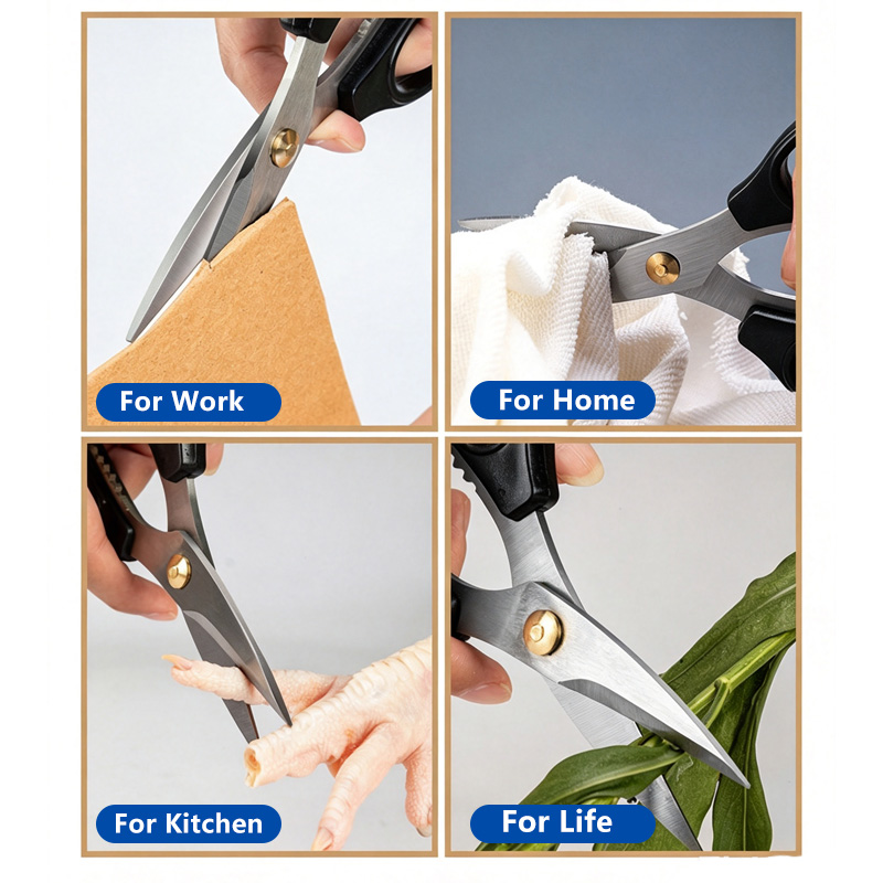 ステンレス鋼はさみマンガン鋼ハンドツールオフィス用ペーパーク - Scissors Stainless Craft のレビューと価格