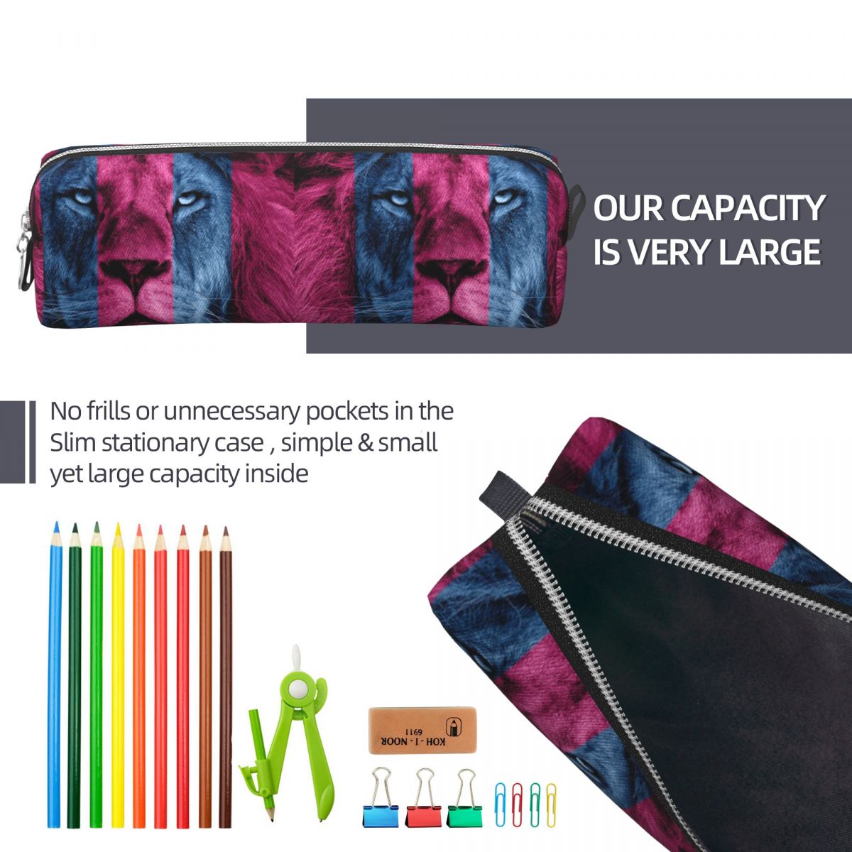 アストンヴィラライオン鉛筆ケース学生用ギフトペンボックス鉛筆 - Lion Stationery & Office Supply(Kunshan)Co.Ltd のレビューと価格