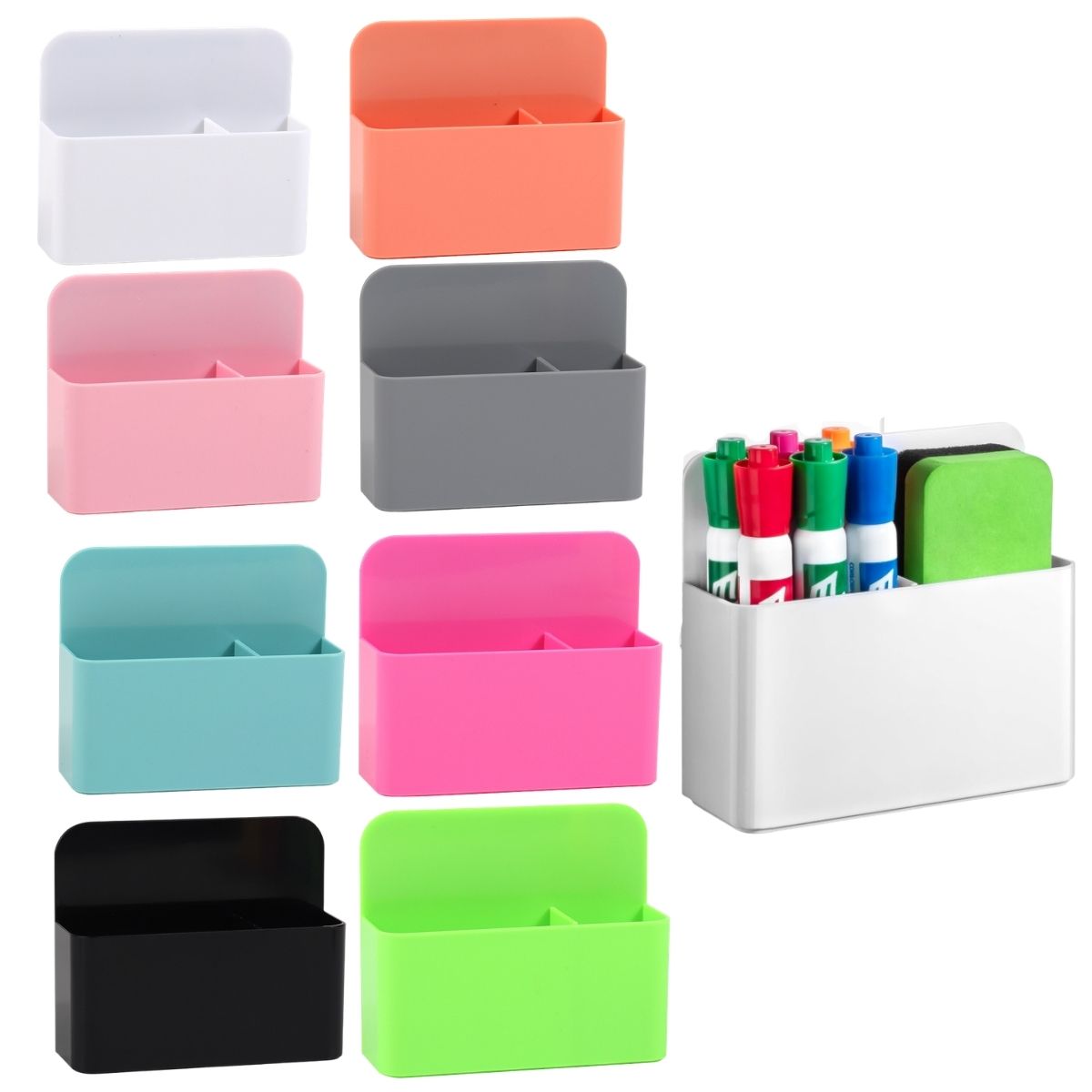 2 個の磁気ドライイレースマーカーホルダーホワイトボード用プ - Whiteboard Marker Set のレビューと価格