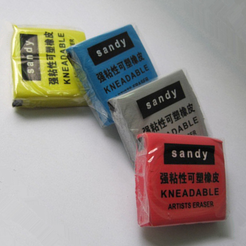 混練可能なゴムパステルスケッチ描画アート消しゴムアーティスト - Rubber Eraser Kneaded のレビューと価格