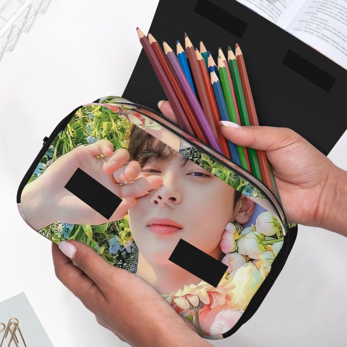 Cha EunWoo Kpop Astro ペンケース 学生 - Stationery And Office Supply Chain のレビューと価格