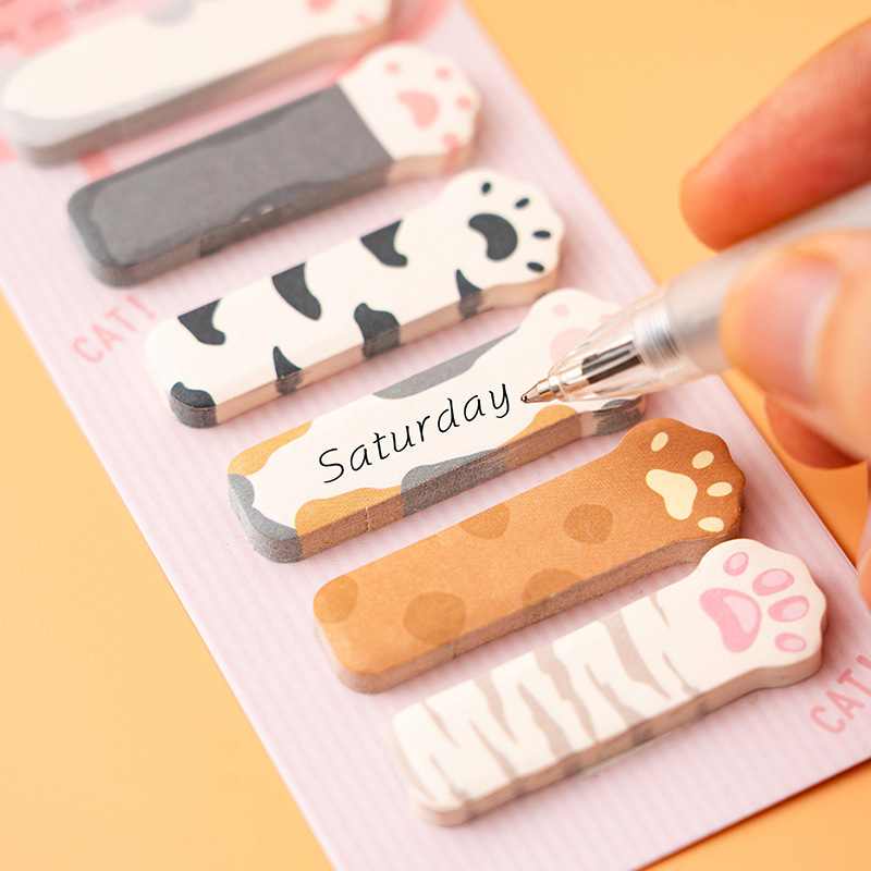 40 パックかわいい猫メモパッドステッカーブックマーク To - Stationery Office Items List のレビューと価格