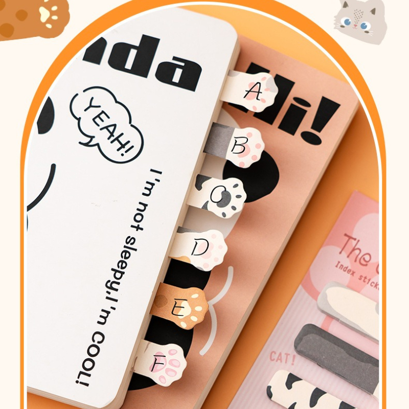 40 パックかわいい猫メモパッドステッカーブックマーク To - Stationery Office Items List のレビューと価格