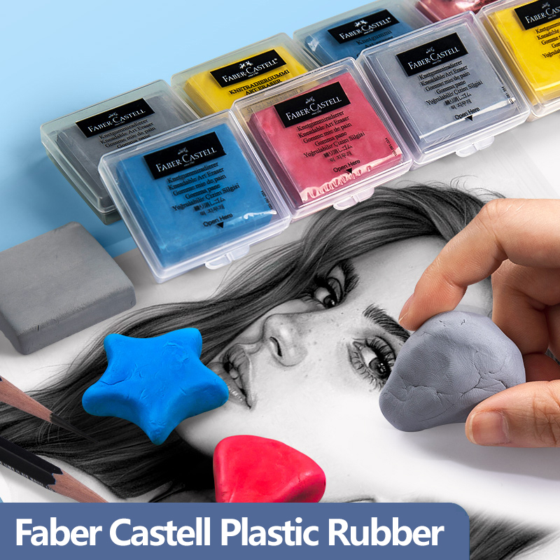 ファバーカステル-可塑性ゴム、ソフトアート消しゴム、スケッチ - Rubber Eraser Kneaded のレビューと価格