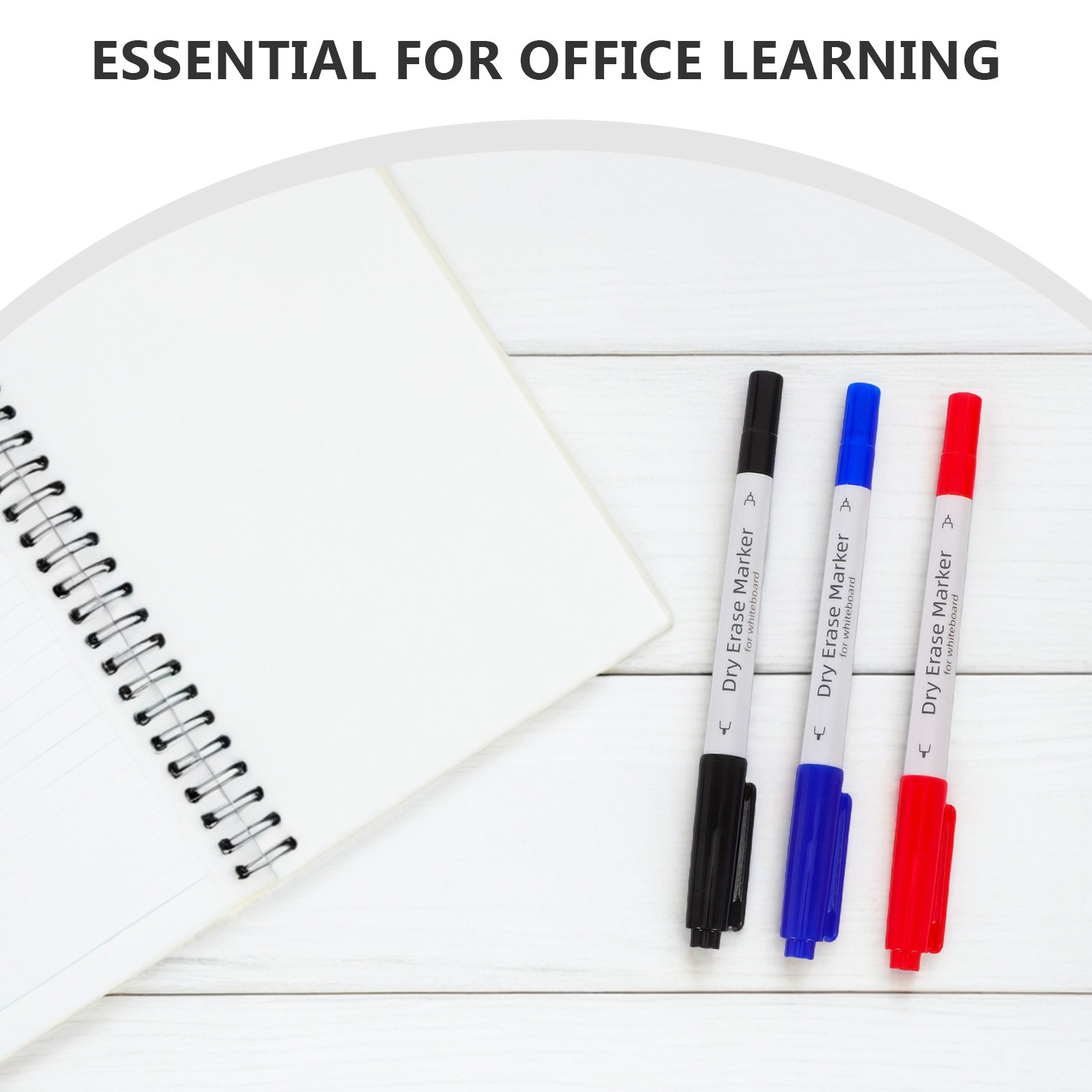 ホワイトボード用ドライイレースマーカー3本セット、両端使える - Whiteboard Marker Set のレビューと価格