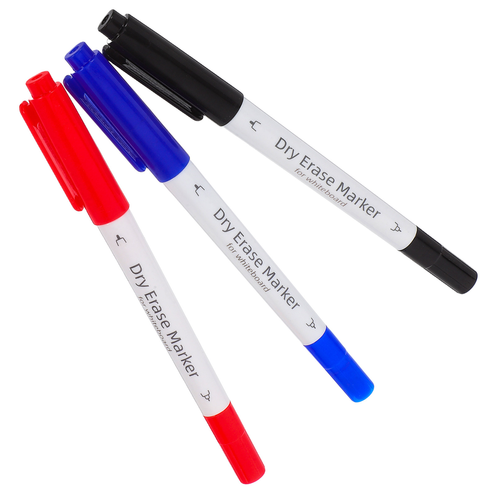 ホワイトボード用ドライイレースマーカー3本セット、両端使える - Whiteboard Marker Set のレビューと価格