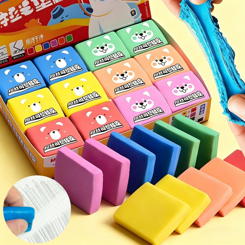 M&G 練り消しゴム カラフルなソフト消しゴム 練り可能なゴ - Rubber Eraser Kneaded のレビューと価格